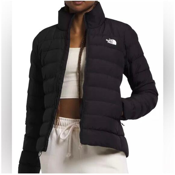 SOLD The North Face Minoqua Down Jacket Black Womens Small NF0A55XB 550 Fill 3/3 - Picture 2 of 13